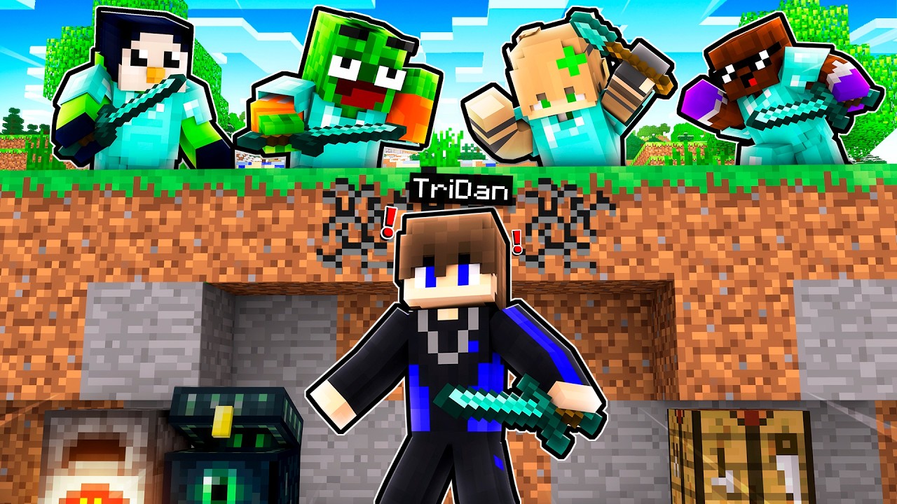 der GESAMTE SERVER JAGT & TÖTET mich FAST!😨(MINECRAFT HELDEN 3)