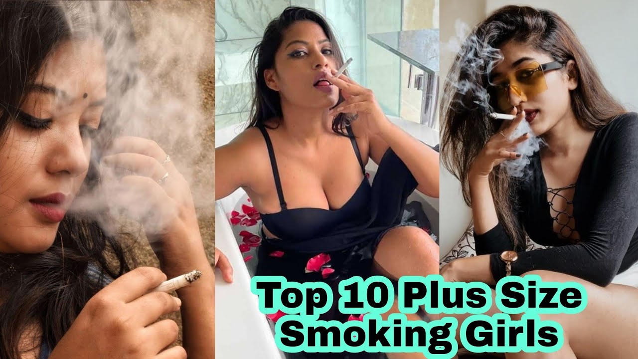 10 Ten Female Celebrity Plus Size Curvy Model Smokers-Caught Smoking