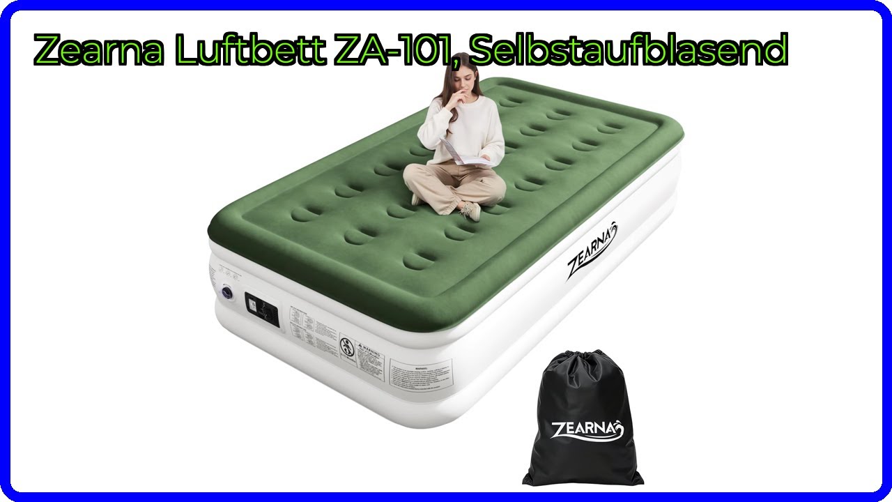 BEWERTUNG: Zearna Luftbett ZA-101, Selbstaufblasend. WESENTLICHE Einzelheiten