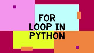Lecture 23 for loop in python #programmingwithashvini
