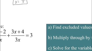 Lesson 9.6 - Solving Rational Equations (Examples 1 & 2)