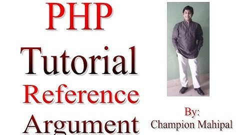 Learn PHP Tutorial 15 Function with Reference Arguments