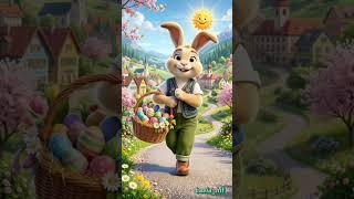 Radosny Zajączek z koszyczkiem życzy wszystkim Wesołych Świąt! 🐰 🧺✨