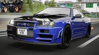 17,500HP  Big Turbo Nissan Skyline GT-R R34 - Assetto Corsa Gameplay