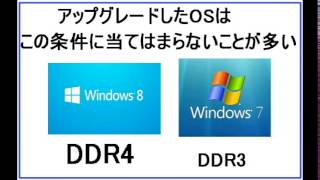 メモリの種類の確認方法