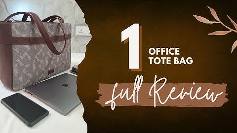 Zouk Office Tote Bag Review I New launched l 100% vegan bag | Office Tote Bag For Women | Laptop Bag