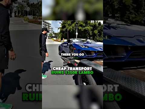 Cheap Transport Ruins $350k Lambo 😔
