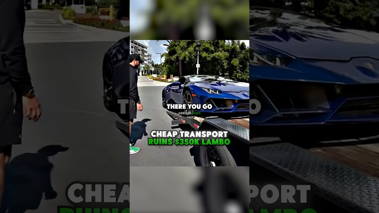 Cheap Transport Ruins $350k Lambo 😔