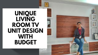 Unique Living Room TV Unit with Sofa Set, Mandir & Folding Dining Table. #tvunit #modularfurniture
