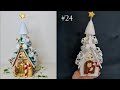 DIY Christmas Fairy House Lamp Using Glass Bottle, Cardboard. Plaster of Paris, Clay Craft Ideas