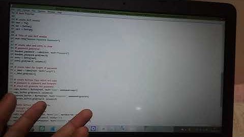 Code of a Random Password Generator using Tkinter Module