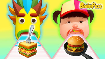 Sandwich Master 🆚 Burger Stack 3D - All Level SpeedRun Gameplay iOS, Android Max Levels