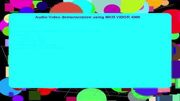 Simple Audio/Video demo with a FPGA