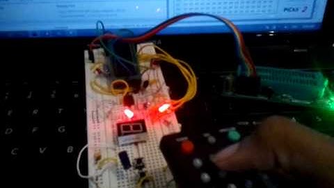 5 channel control using nec ir protocol PIC16f877A