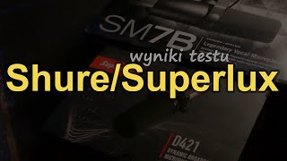 Wyniki testu Shure / Superlux [RS Elektronika]