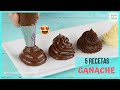 🤤5 Recetas para hacer GANACHE DE CHOCOLATE🤎| Natalia Salazar