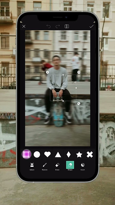 How to create a blurry face edit