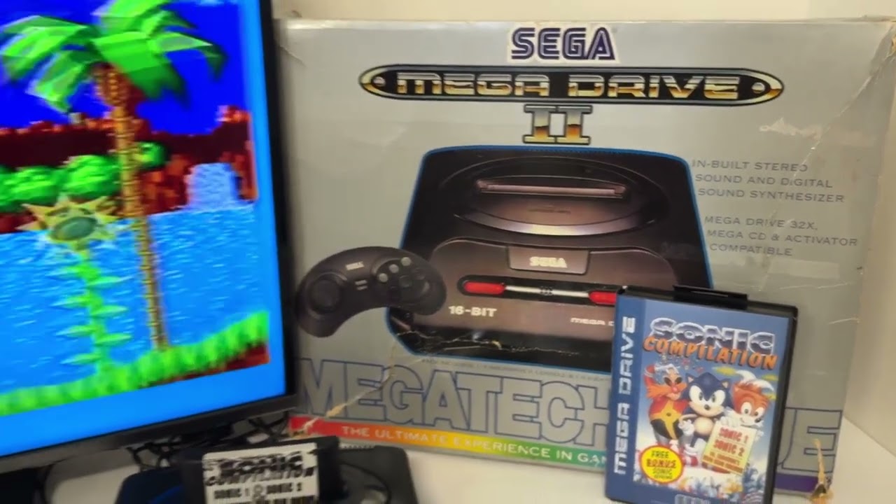 SEGA Mega Drive II Playing Sonic