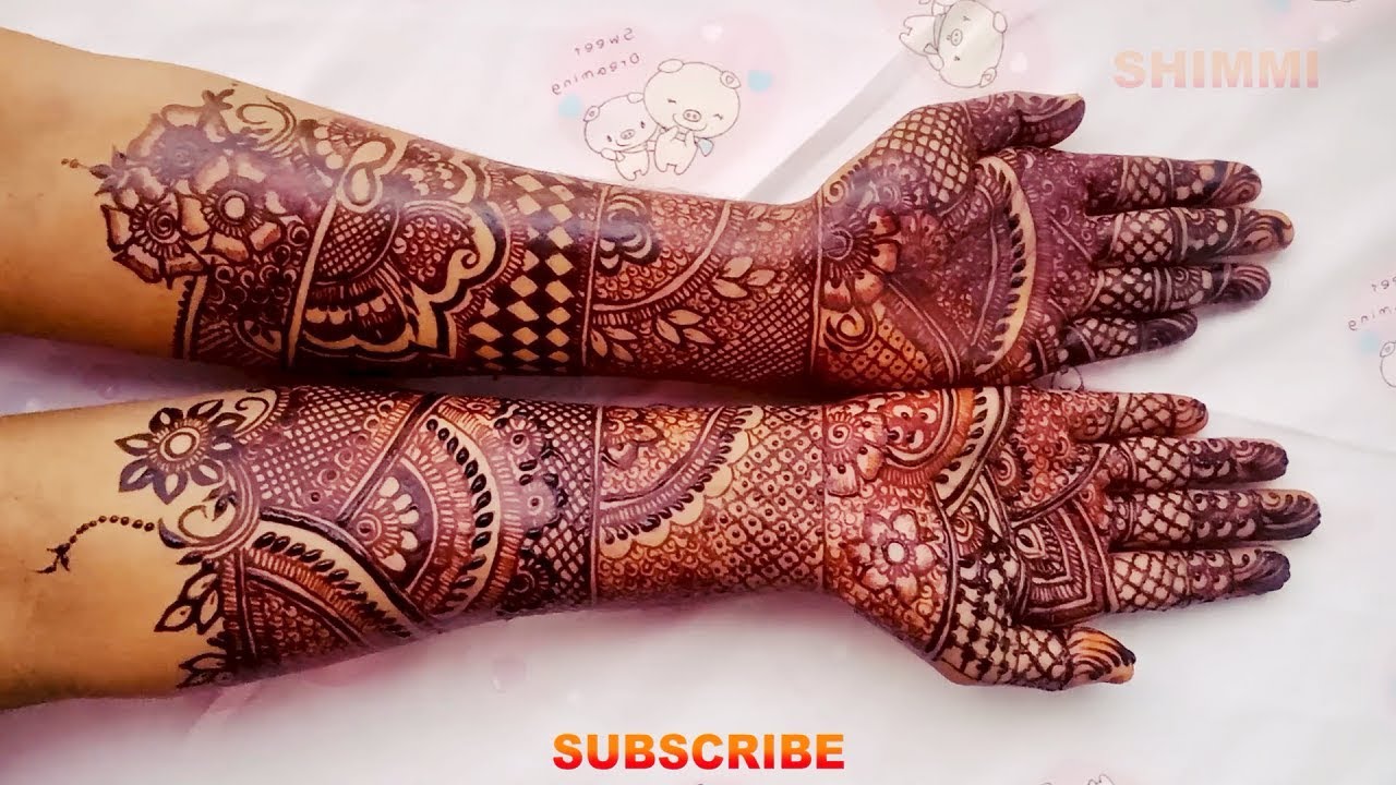 How To Make Latest Bridal Mehndi Design Full Hand Bridal Dulhan
