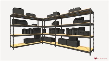 Stocker by AR Shelving - Professional Boltless Metal Shelving Assembly Video