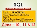 SQL Tutorial | Topic 8 | Class 10 , 11 and 12 for SEBA, AHSEC and CBSE Board | in ASSAMESE