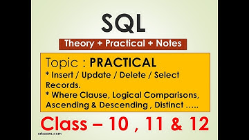 SQL Tutorial | Topic 8 | Class 10 , 11 and 12 for SEBA, AHSEC and CBSE Board | in ASSAMESE