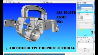 CMM Arcocad Output Reporting Tutorial