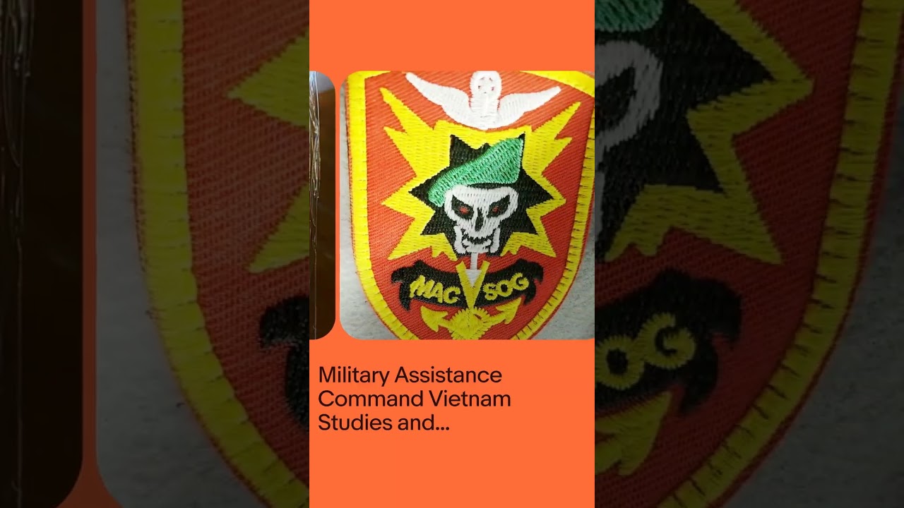 Military Assistance Command Vietnam Studies and Observations Group patch NIP!