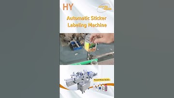 🎬  Automatic Round Bottles Sticker Labeling Machine for Herbicida 🛒 HYTB- 150S #fillingmachine