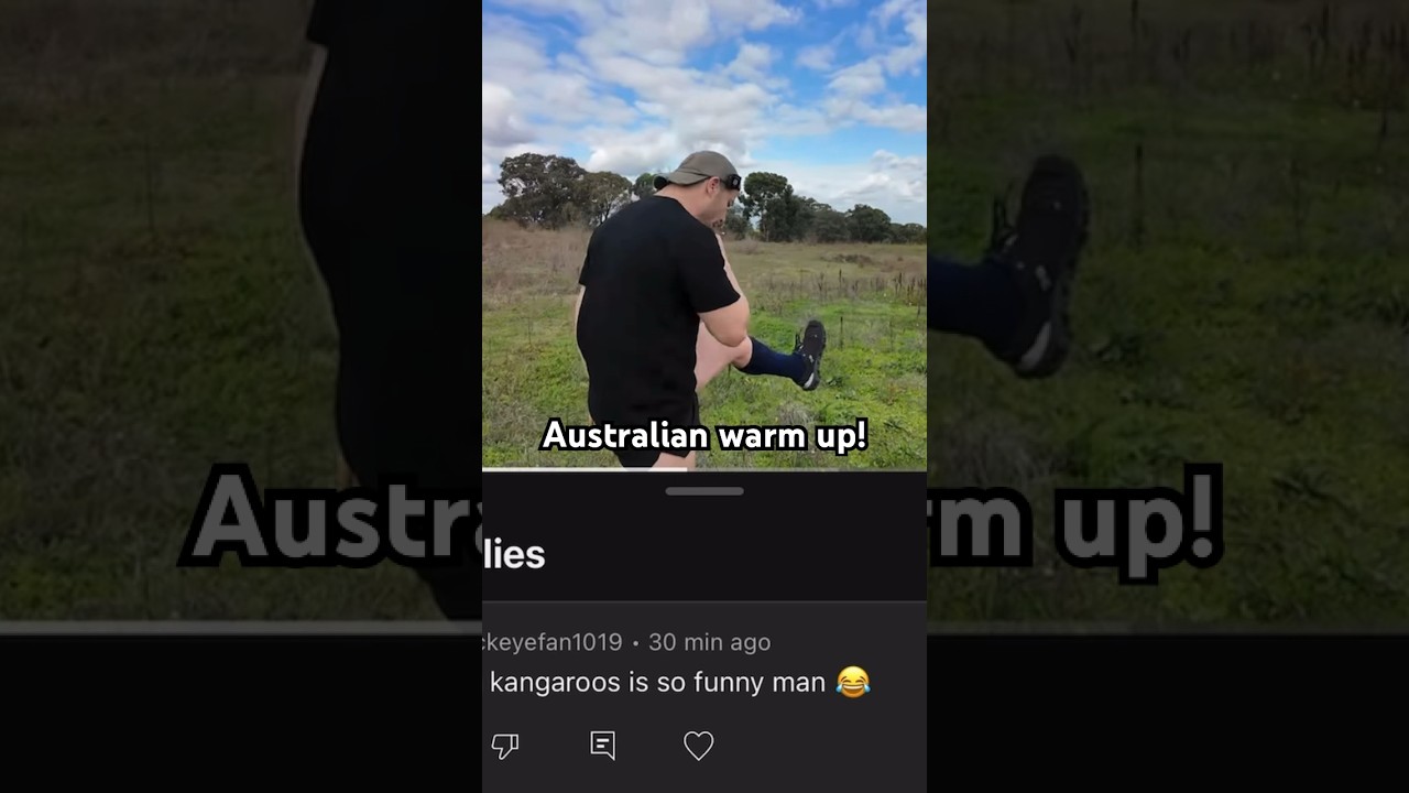 Only one way to get warm down under! 