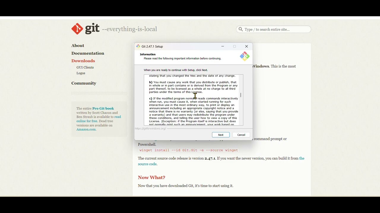 Learn How to download git 