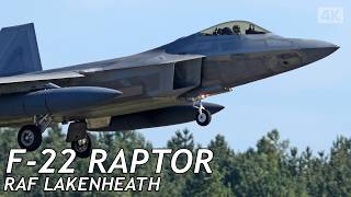 Rare F-22 “VALOR” Flight Launch from the UK - RAF Lakenheath