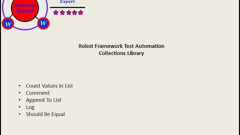 Robot Framework Collections List Tutorial Five