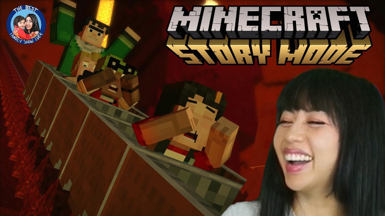 Minecraft, эпизод 3: Сюжетный режим с Эллой и мамой! ⛏️ Наше приключение начинается!