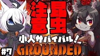 【GROUNDED】虫嫌い注意!!小人サバイバルを２匹で遊ぶ!! #7【ケモV】