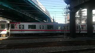 東武70000系  71705編成   27T   日比谷線直通 普通 中目黒行き  西新井駅入線