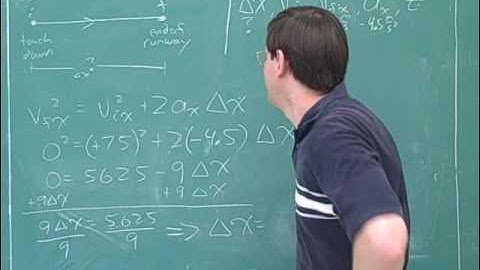 More on one-dimensional kinematics (9)