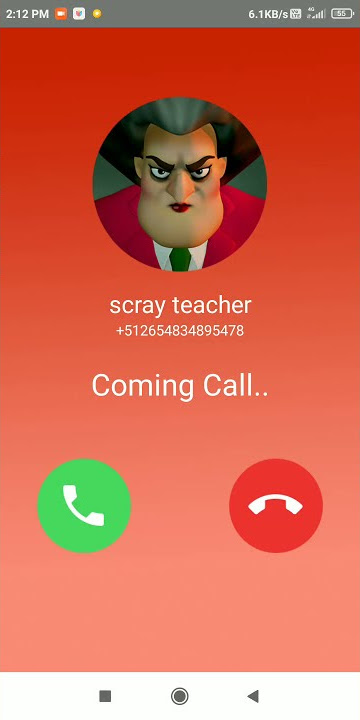 scary teacher call☎️📞