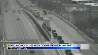 Construction stalls traffic at St. Albans-Nitro bridge in Kanawha County
