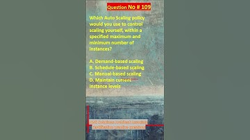 AWS Solutions Architect Associate Certification Practice Questions | Question No. 109 #aws #shorts