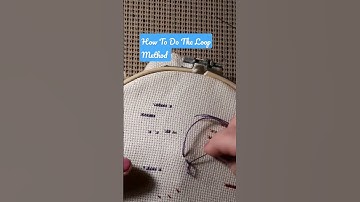 Tips & Tricks - The Loop Method #Shorts #crossstitch #stitchingwithlora #relaxing #ASMR