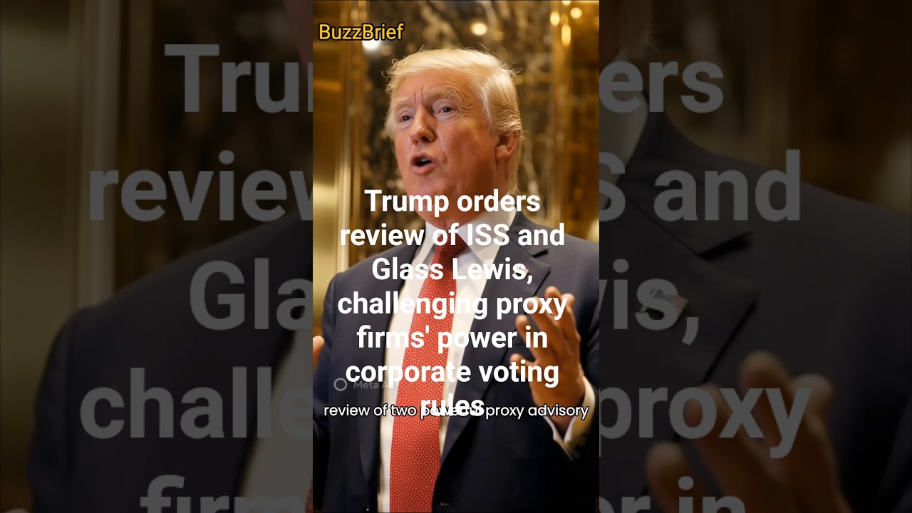 Трамп распорядился провести проверку деятельности ISS и Glass Lewis, оспаривая влияние компаний, ...