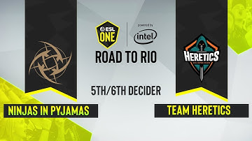 CS:GO - Ninjas in Pyjamas vs. Heretics [Overpass] Map 2 - ESL One:Road to Rio - 3rd/4th decider - EU