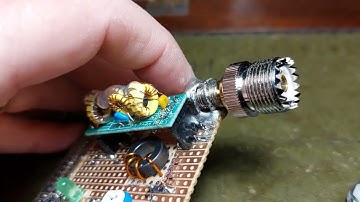 Homebrew 200mw wspr beacon on a Raspberry Pi.