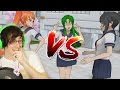 OSANA VS YANDERE CHAN RAP BATTLE!? | Epic Rap Battles of Akademi  (Reaction)