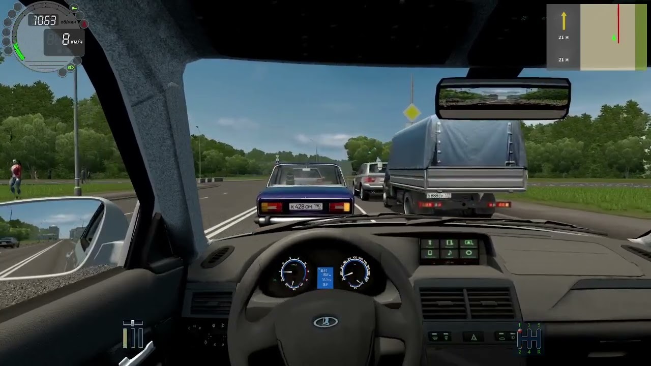 Едем с пацанами на природу! RP в City Car Driving