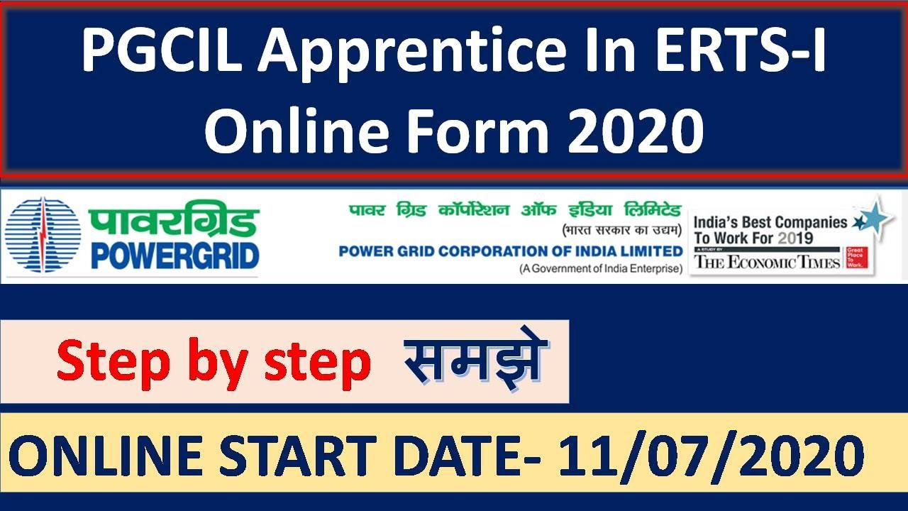 PGCIL Apprentice In ERTS-I Online Form 2020 Power Grid Corporation of India Limited