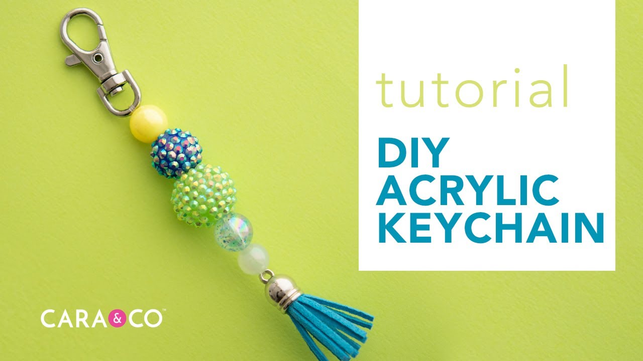 Tutorial - DIY Acrylic Beaded Keychain 