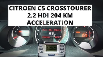 Citroen C5 Crosstourer 2.2 HDi 204 hp - acceleration 0-100 km/h
