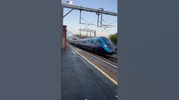 TransPennine Express Class 802 passing through the Station #train #railway #express #trainspotting